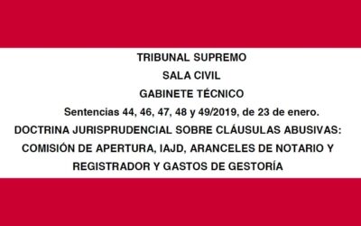 Tribunal Supremo decide sobre reparto de gastos hipotecarios entre banco y cliente.